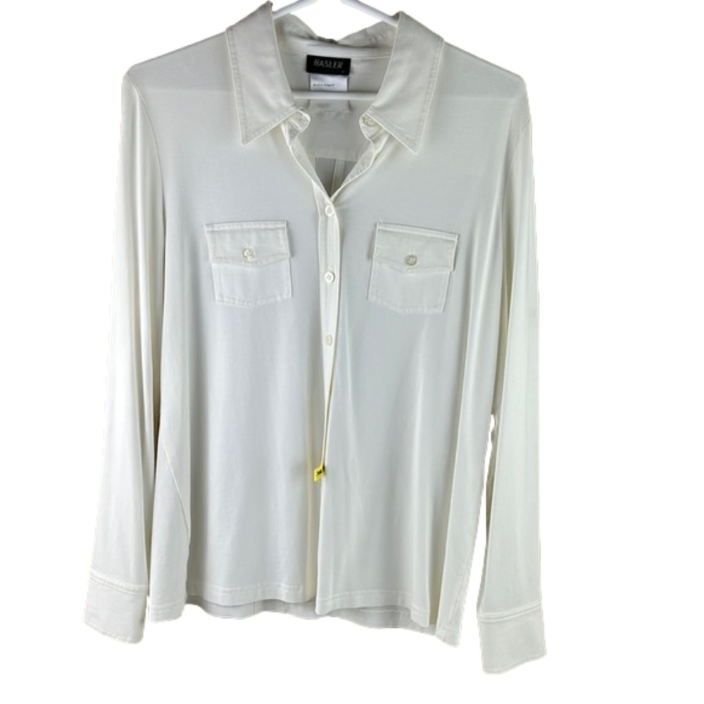 BASLER White Button Up Blouse